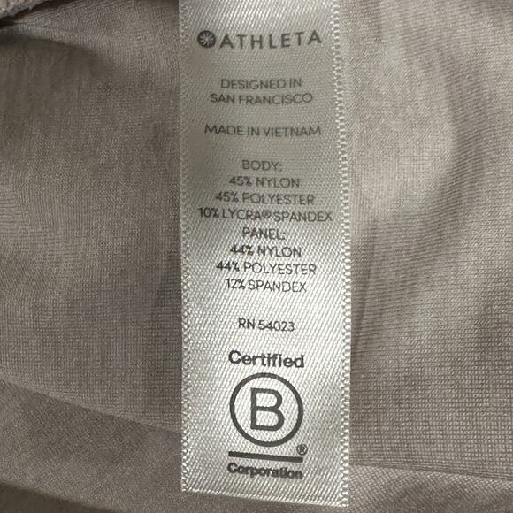 Athleta Crosscurrent Cover Up Dress M Gray Lounge Travel Drawstring Waist Tunic - Picture 11 of 14